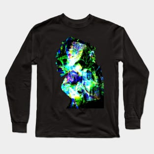 Psychedelic Native American Indian Tie Dye Third Eye Art Long Sleeve T-Shirt